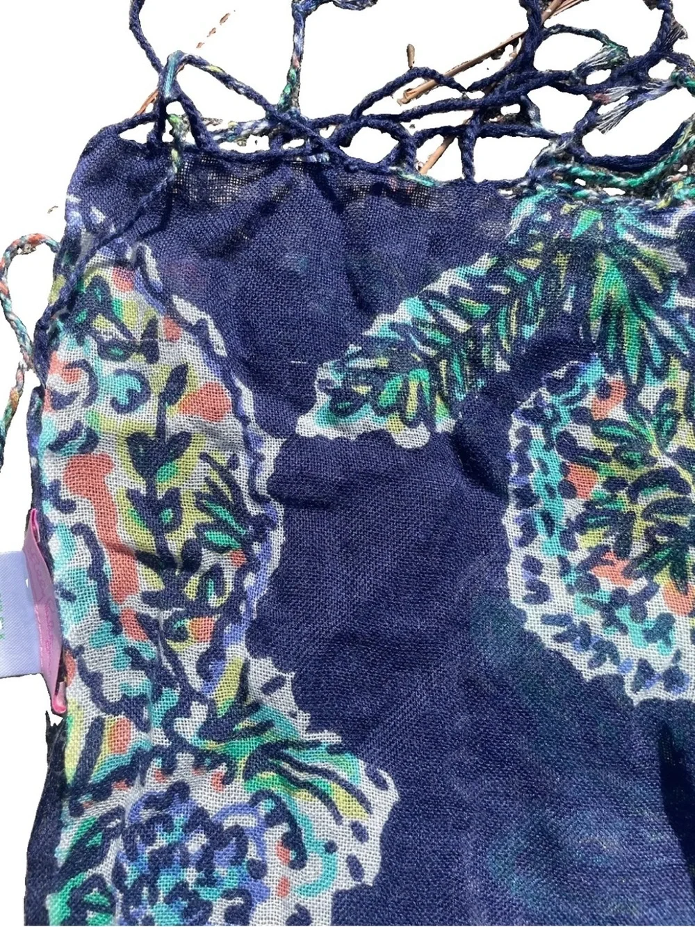 Lilly Pulitzer silk and cashmere Murfee scarf